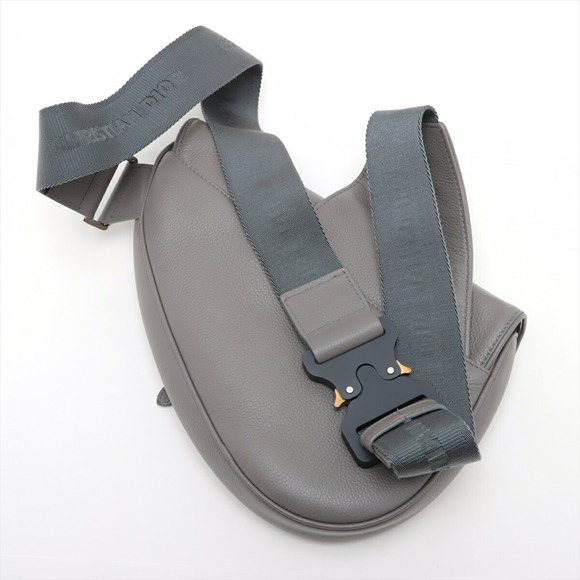 Christian Dior Saddle Bag Leather Body Bag Grey - Picture 3 of 6